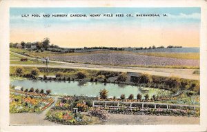 Lilly Pool and Nursery Gardens Henry Field Seed Co Shenandoah, Iowa  