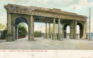 MD - Baltimore. Entrance to Druid Hill Park