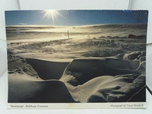 Vintage Postcard Deep Snowscape across Bollihope Common Durham