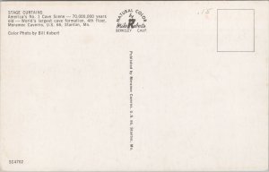 National & State Parks~Meramec Caverns Missouri~Stage Curtains~Vintage Postcard