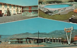 Vintage Postcard American Motor Inn Modern Oasis Units Albuquerque New Mexico NM