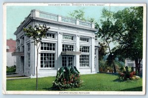 1926 Excelsior Springs Missouri Postcard National Resort Sulpho Salin Pavilion
