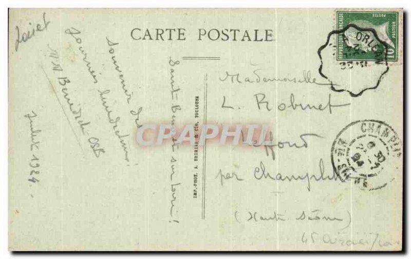 Postcard Old St Benoit sur Loire The Crypt