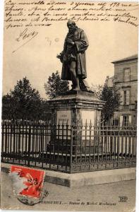 CPA PÉRIGUEUX-Statue de MICHEL Montaigne (232941)
