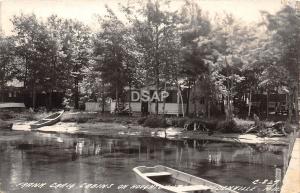 C22/ Prudenville Michigan Mi RPPC Postcard c40 Houghton Lake Frank Craig Cabins4