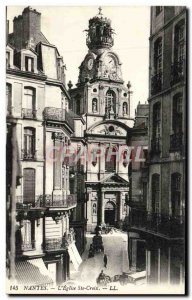 Old Postcard Nantes L & # 39Eglise Ste Croix