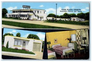 c1950's Park Plaza Courts Nashville Tennessee TN Multiview Vintage Postcard