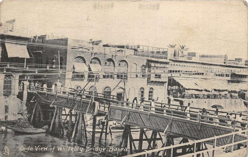 br104188 whiteley bridge basra  real photo iraq 