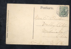 STUTTGART DEGEROCH ZAHDRADBAHN GERMANY ELEVATED RAILROAD TRAIN 1910 POSTCARD