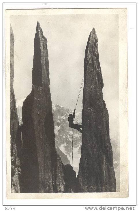 RP: Chamonix , Ascension d'une Aiguille , 1910s