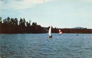 Lafayette New Jersey Sailing At Camp Sacajawea, Girl Scouts, Vintage PC U17929