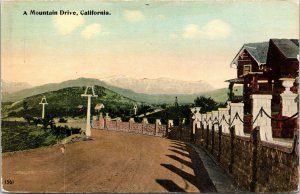 Mountain Drive California CA Antique Postcard DB UNP Unused 