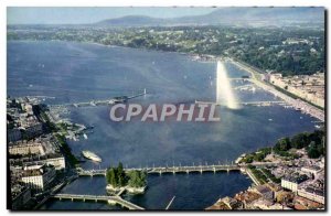 Postcard Modern Gerienne Geneva View of the Bay