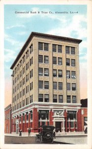 Alexandria Louisiana Commercial Bank and Trust Vintage Postcard AA60835