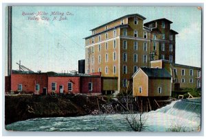 c1910 Russel-Miller Milling Co Factory Building Valley City North Dakota Postcar