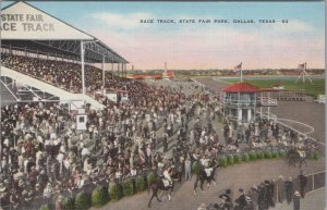 Postcard Race Track State Fair Park Dallas Texas TX