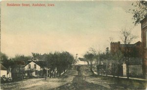 Audubon Iowa Residence Street Simon #13577 1914 Postcard 21-4793