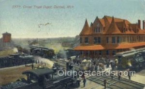 Grand Trunk Depot, Durand, MI, Michigan, USA Train Railroad Station Depot 191...