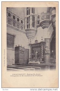 Eglise St-Jean, Chapelle De St. Antoine De Padoue, Chaumont, France, 1900-1910s