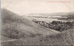 Fort Qu'Appelle Saskatchewan SK Sask Pretty Spot Postcard H49