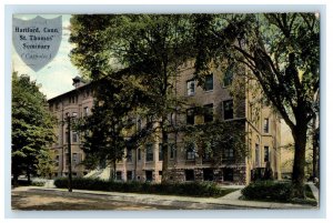 1914 St. Thomas Seminary (Catholic) Hartford Connecticut CT Postcard