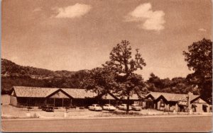 Postcard The Rustic Motel on Route 60 in Charleston, West Virginia