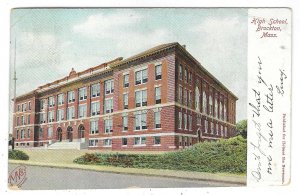 High School, Brockton, Massachusetts, posted 1907