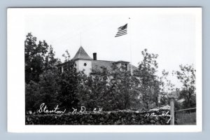 RPPC Mercer County Courthouse Stanton North Dakota ND UNP Postcard P7