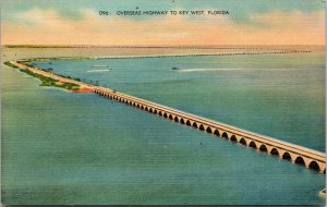 postcard Florida bridges - Overseas Highway to Key West