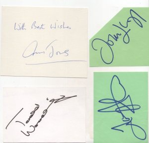 Todd Woodbridge Tennis Ann Jones Tracey Austin John Lloyd 4x Autographs