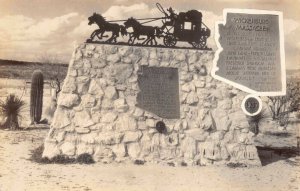 RPPC Wickenburg Massacre Monument Stage Coach Ambushed By Apache Indians~128489