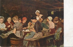 German painter of Jewish origin Max Liebermann Canning factory fine art postcard