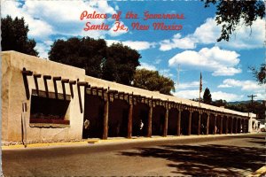 Palace of the Governors Santa Fe NM Postcard PC204