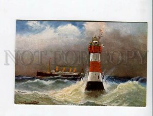 3173868 Weserleuchttu LIGHTHOUSE Vintage Theo Stroeter postcard