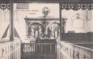 Bradwell Holy Trinity Church  Essex Interior Postcard