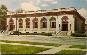 Postcard United States Post Office Building in Connersville, Indiana