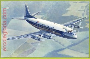 af5754 - MOROCCO - VINTAGE POSTCARD - 1955 - AIRPLANES Air France-