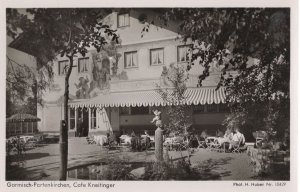 Garmisch Partenkirchen Cafe Kneifinger Old Restaurant German Postcard