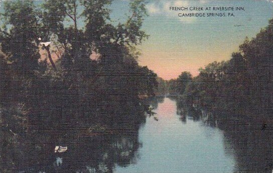 French Creek At Riverside Inn Cambridge Springs Pennsylvania 1961