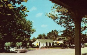 Alamo Plaza Courts - Nashville, Tennessee Postcard Old Cars