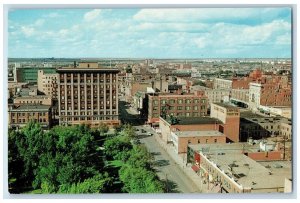 Regina Canada, Looking North Scarth Street From Hotel Saskatchewan Cars Postcard