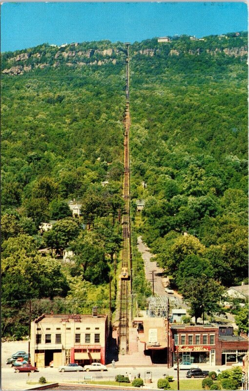 Lookout Mountain Looking Up Incline Chattanooga Tennessee TN Postcard VTG UNP 