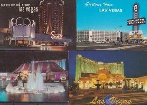 Las Vegas At Night Circus Cavern Hotel 4x Illuminations Postcard s