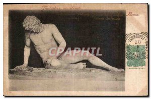 Postcard Old moribund Gladiatore