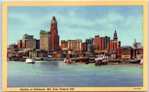 Skyline of Baltimore, Maryland from Federal Hill - Baltimore, Maryland