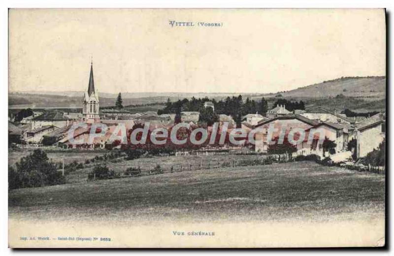 Old Postcard Vittel Vue Generale