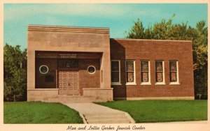 Kokomo IN-Indiana, Max & Lottie Gerber Jewish Center, Vintage Postcard