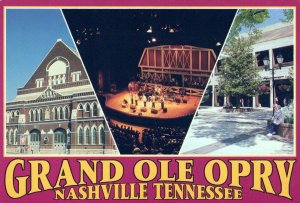 VINTAGE POSTCARD CONTINENTAL SIZE GRAND OLE OPRY NASHVILLE TENNESSEE MH