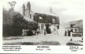 London Postcard - Old Northolt - 'The Crown' Public House c1914  - BT623