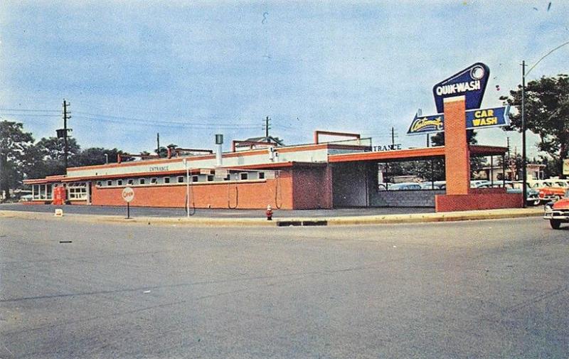 Nashville TN Automatic Quick-Wash Old Cars Postcard